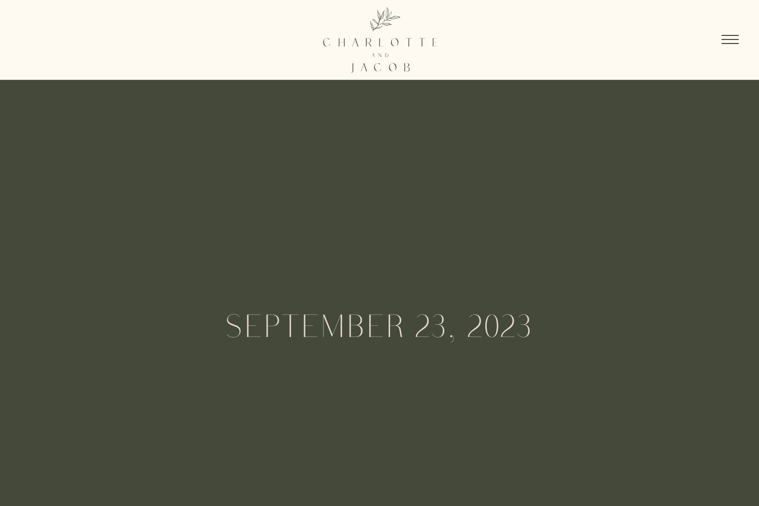 Charlotte Wedding Website