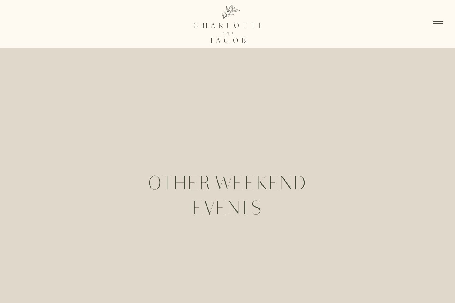 Charlotte Wedding Website