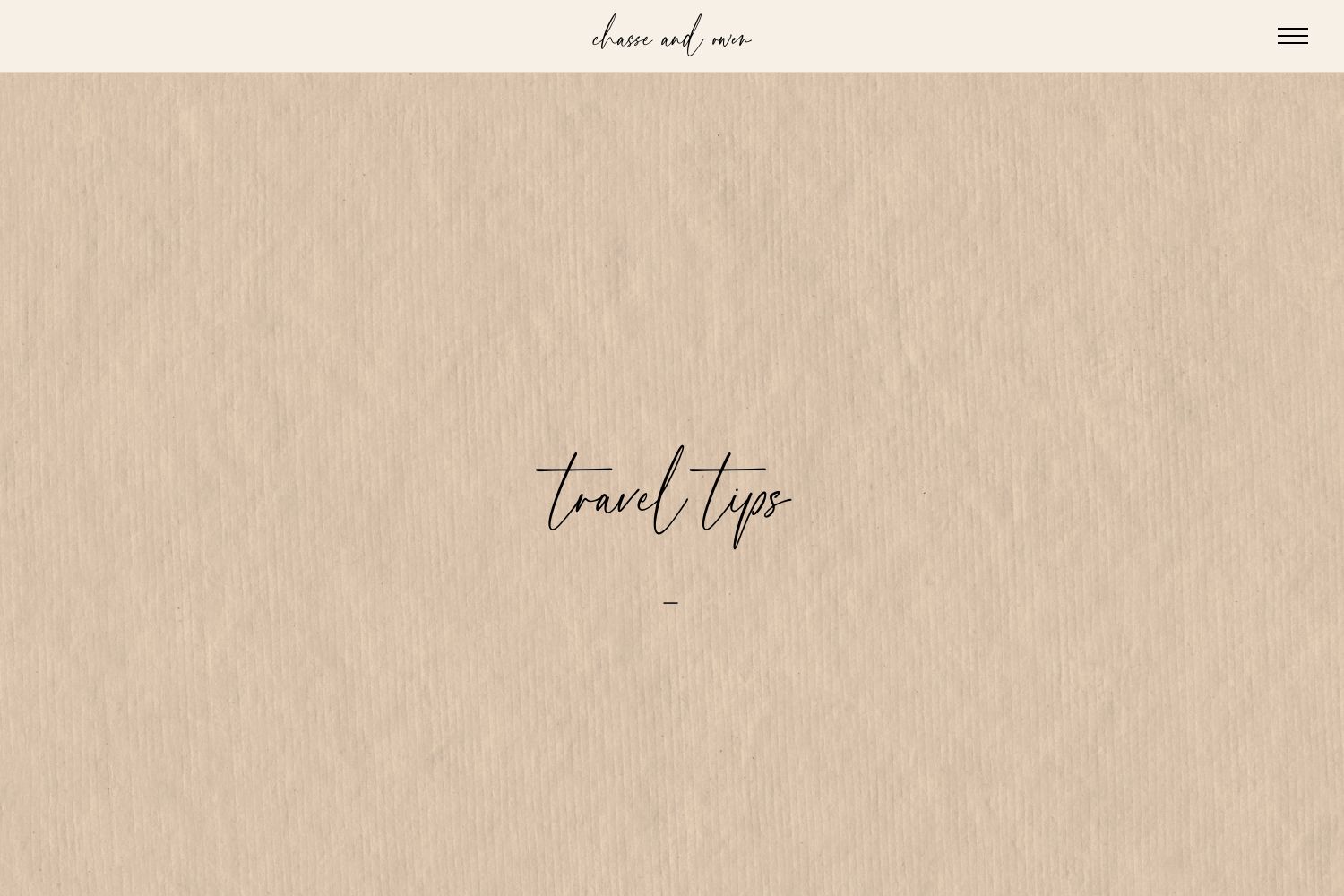 Chasse Wedding Website