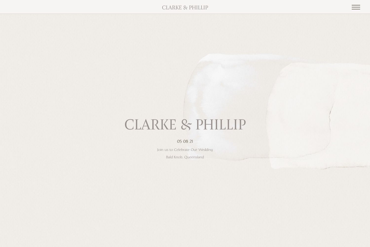 Clarke Wedding Website