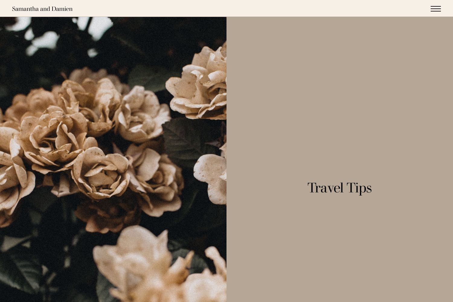 Damien Wedding Website