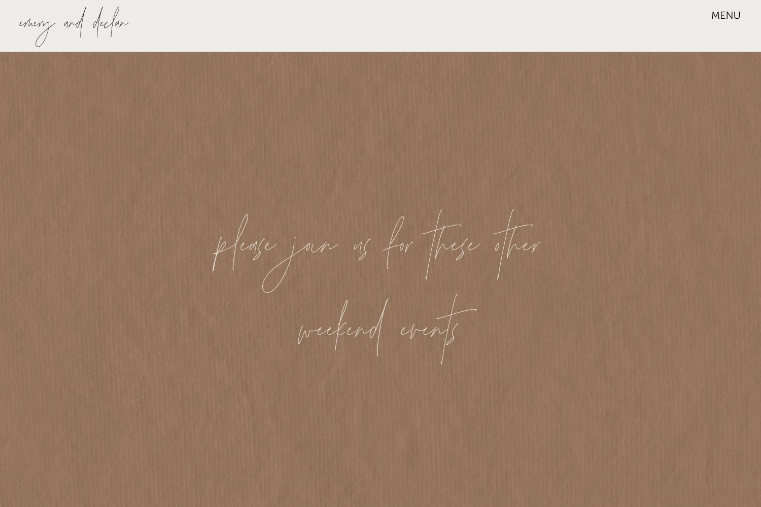 Declan Wedding Website