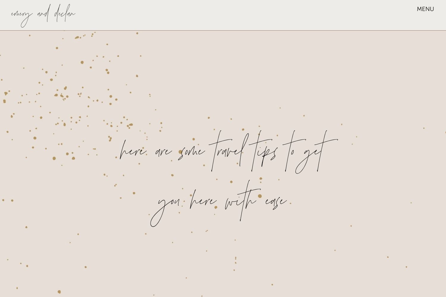 Declan Wedding Website