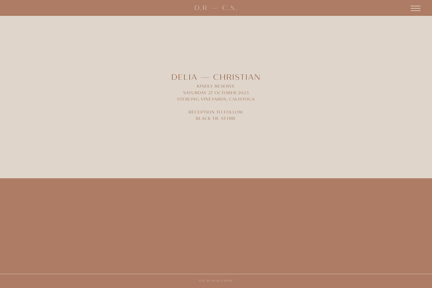 Delia Wedding Website