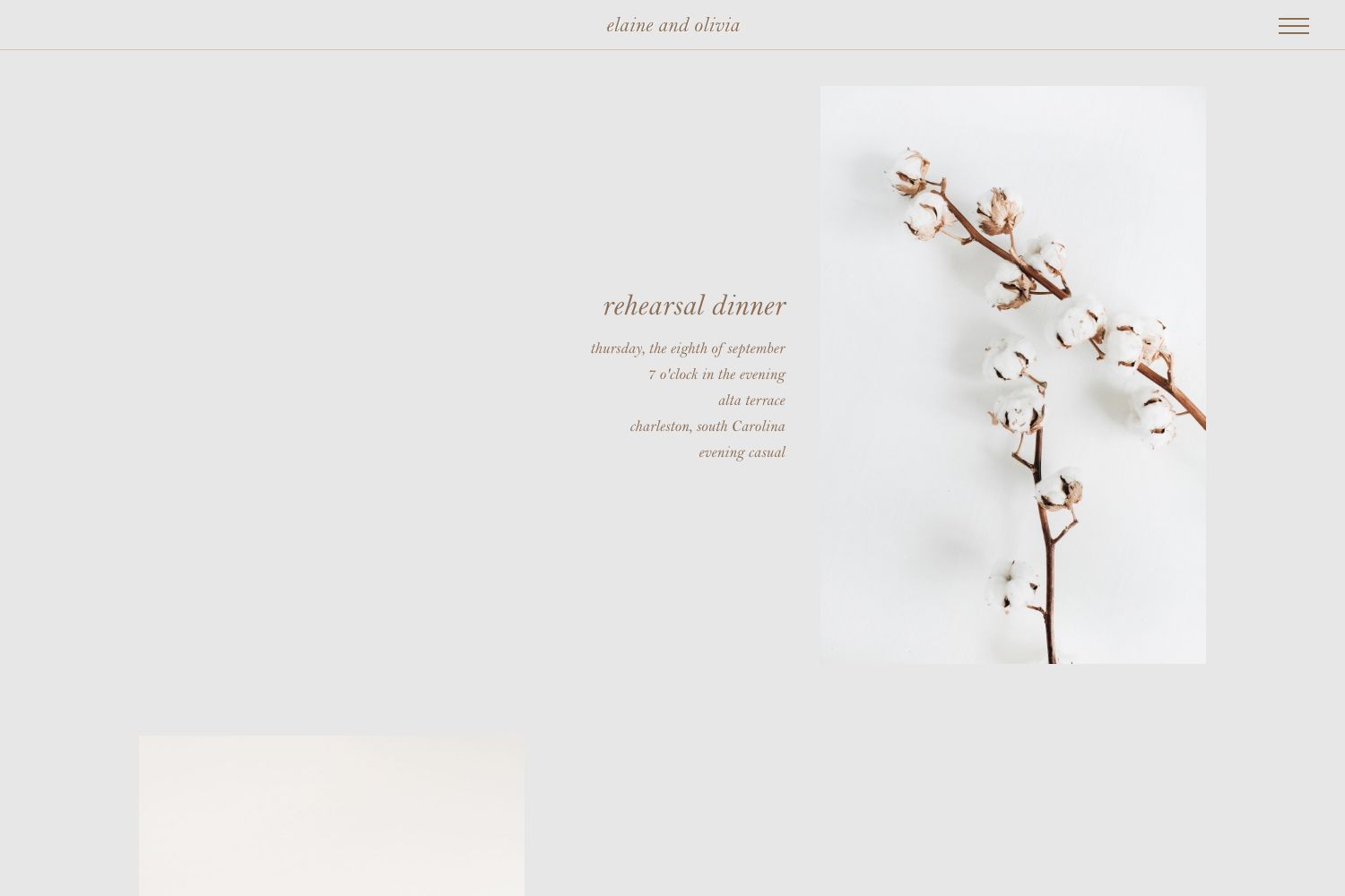 Elaine Wedding Website