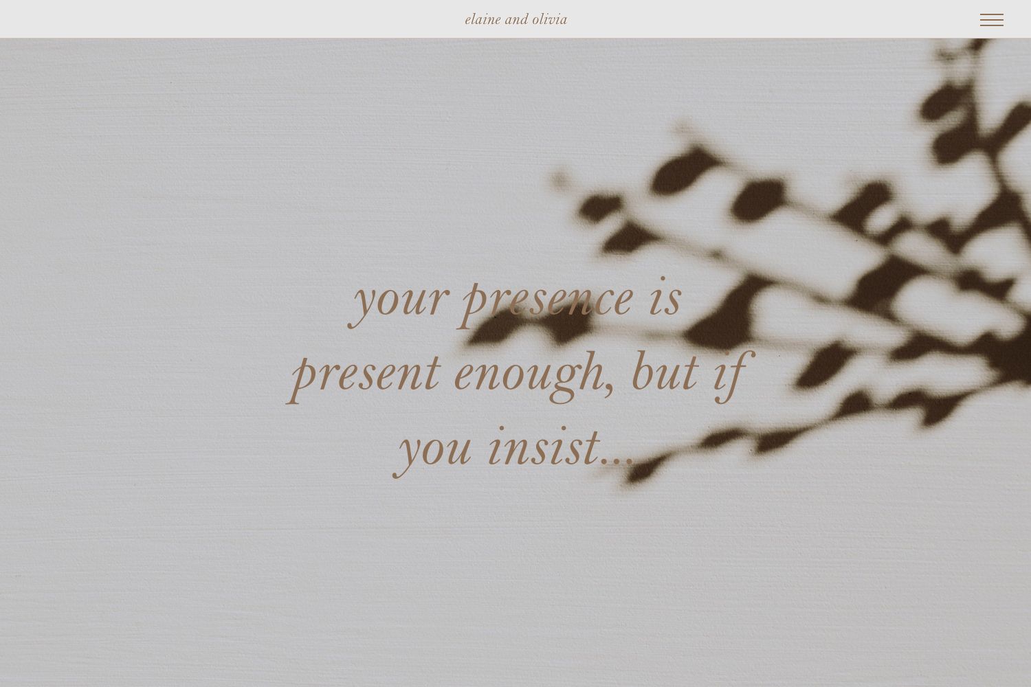 Elaine Wedding Website