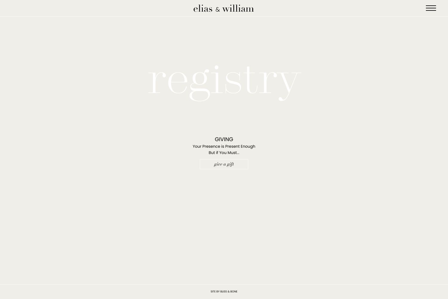 Elias Wedding Website