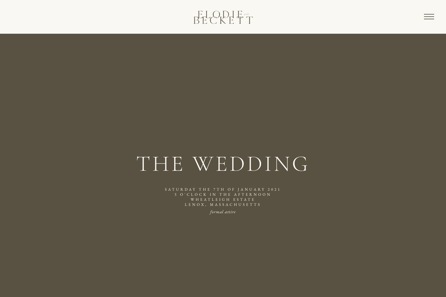 Elodie Wedding Website