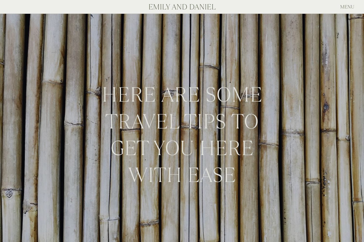 Emily Wedding Website