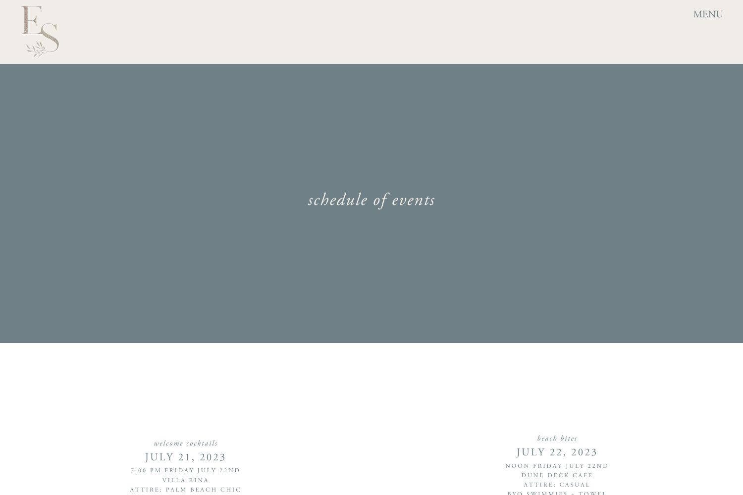 Emmy Wedding Website