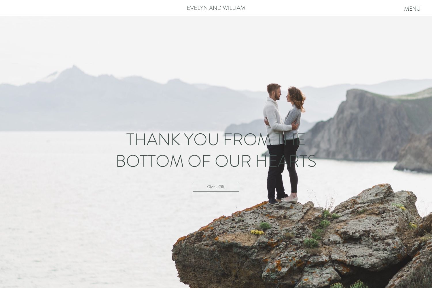 Evelyn Wedding Website