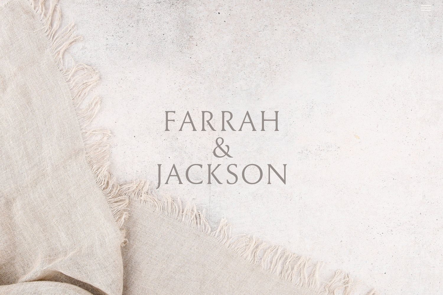 Farrah Wedding Website