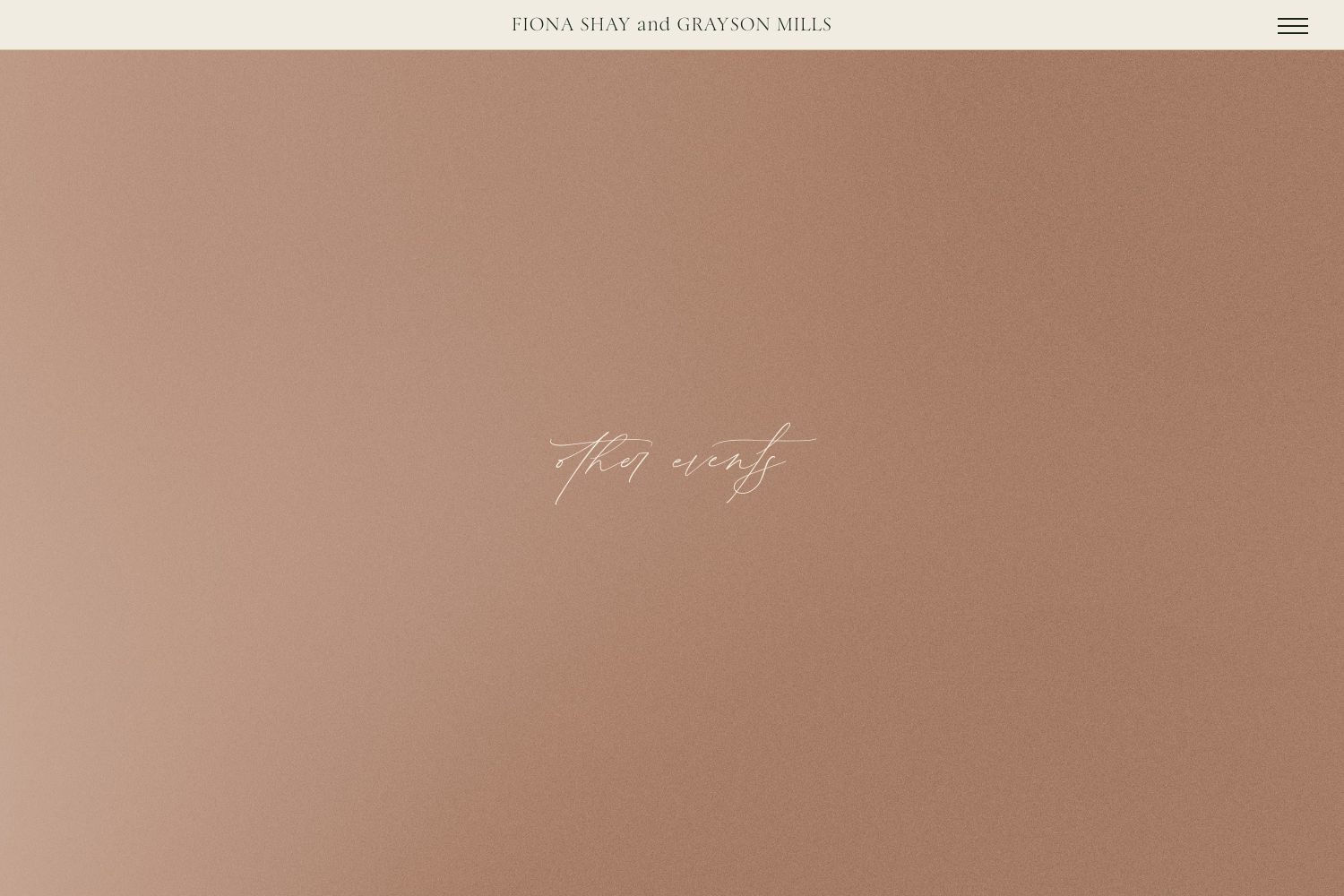 Fiona Wedding Website