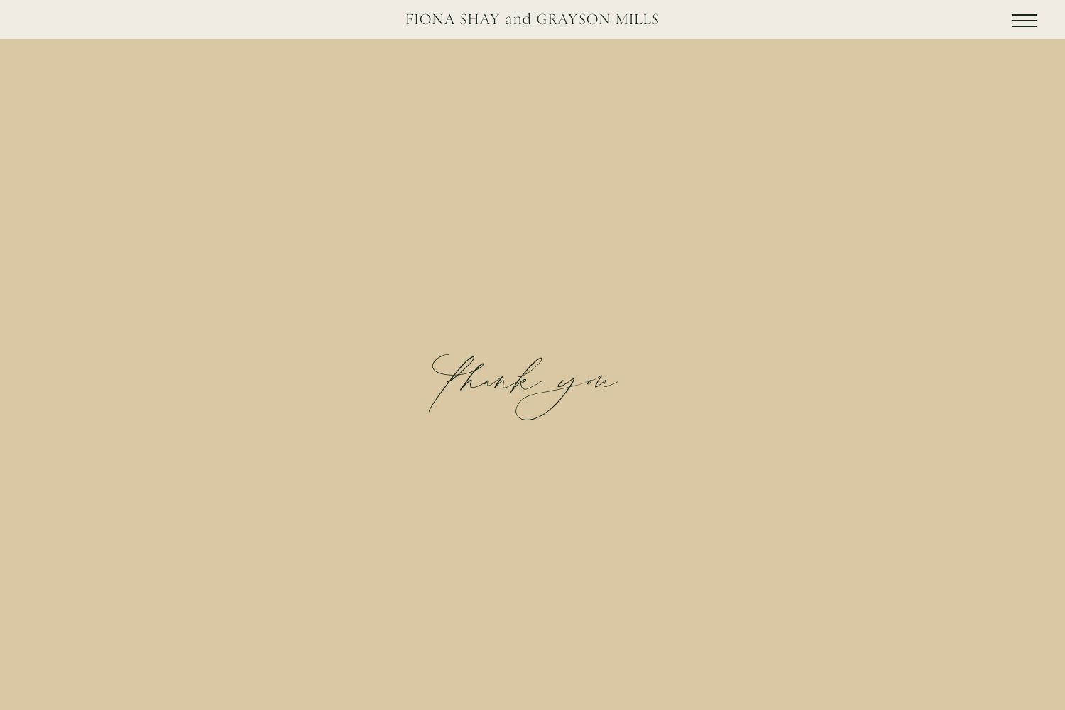 Fiona Wedding Website