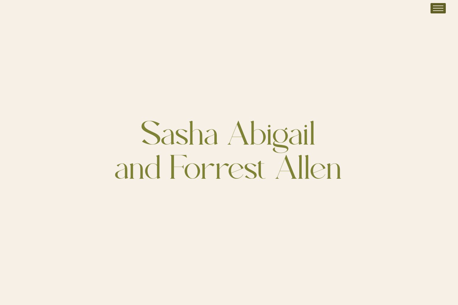 Forrest Wedding Website