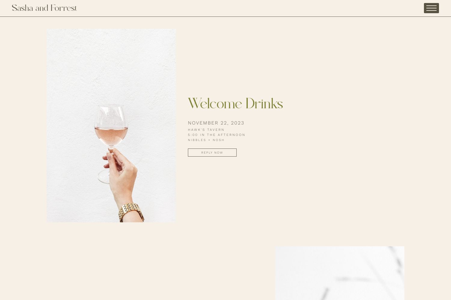 Forrest Wedding Website