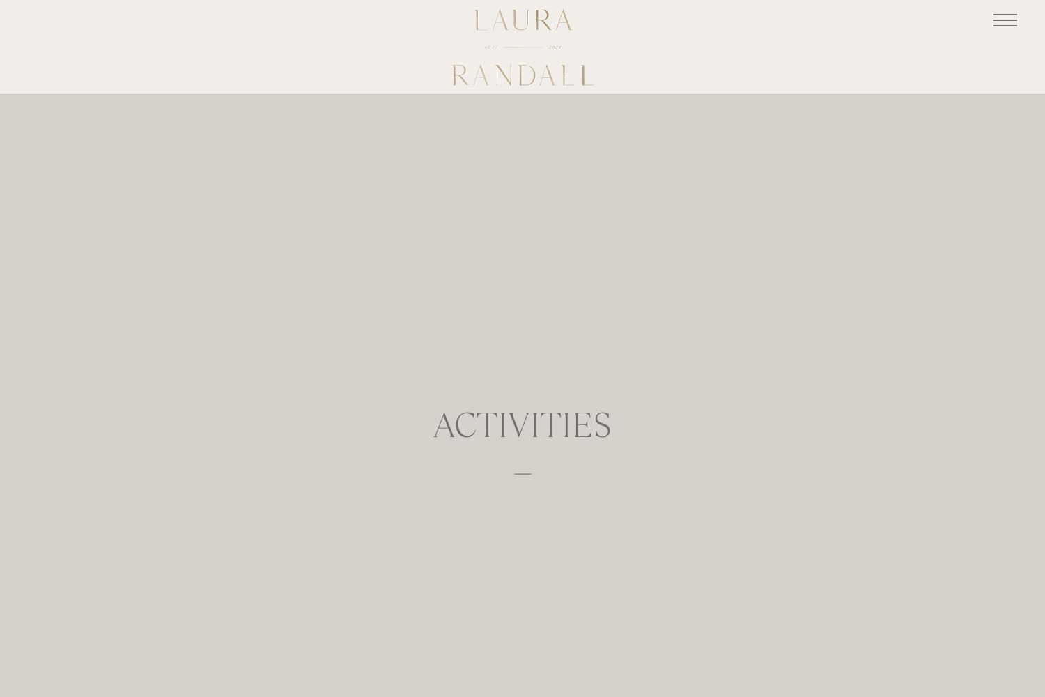 Randall Wedding Website