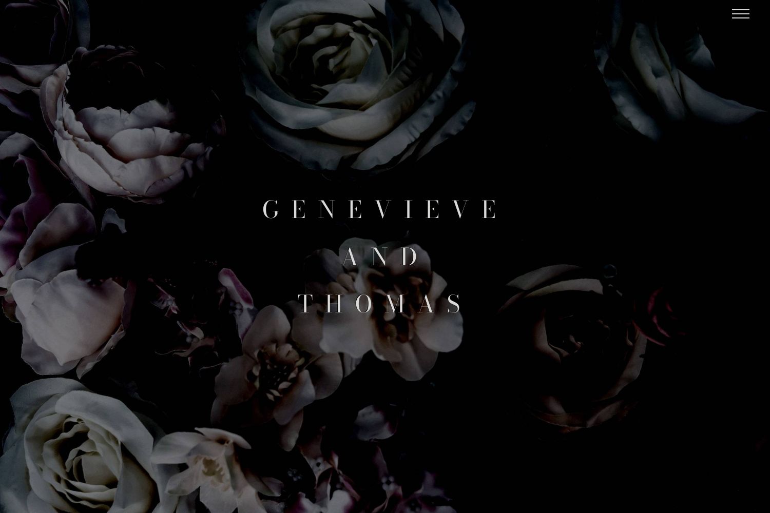 Genevieve Wedding Website