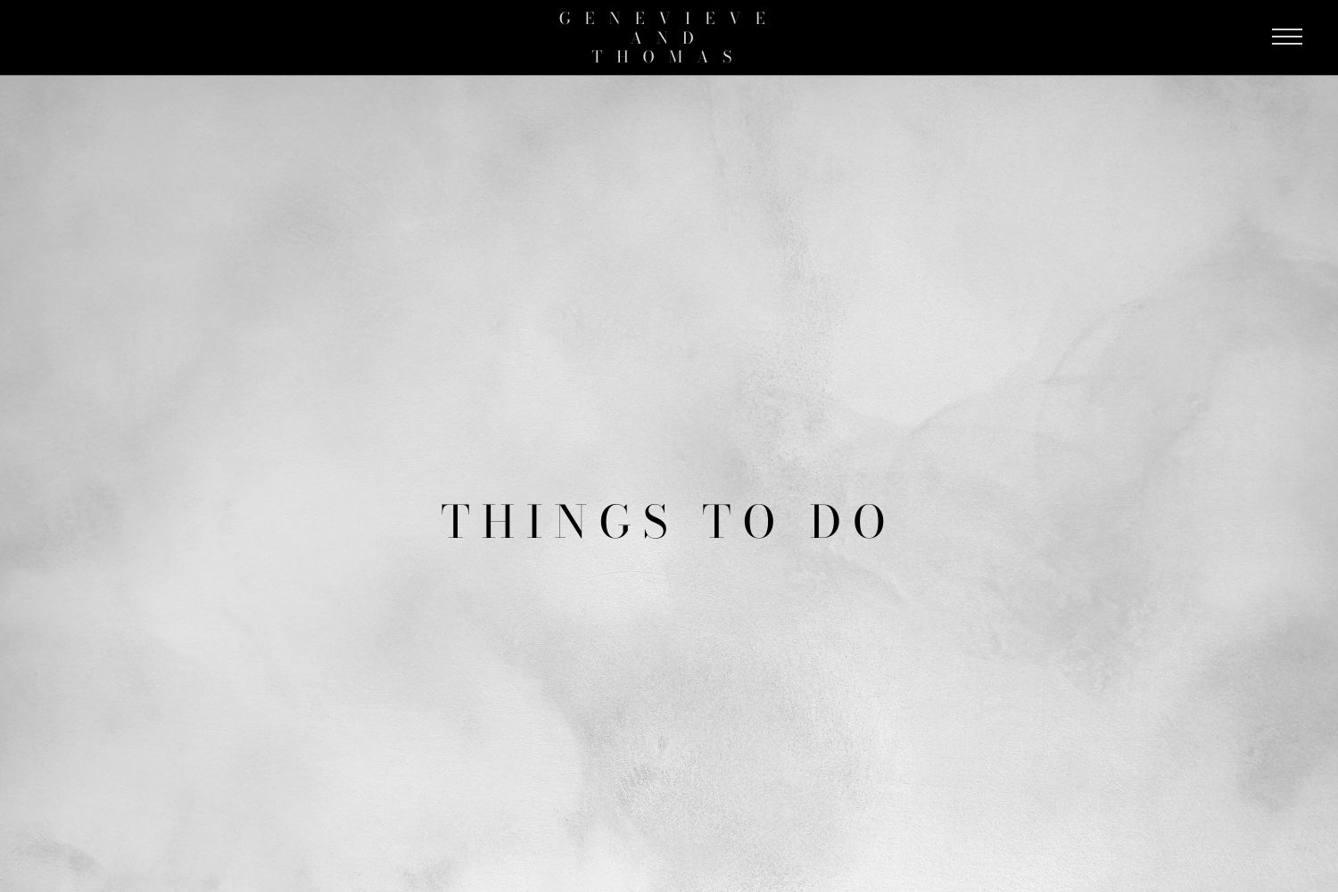 Genevieve Wedding Website