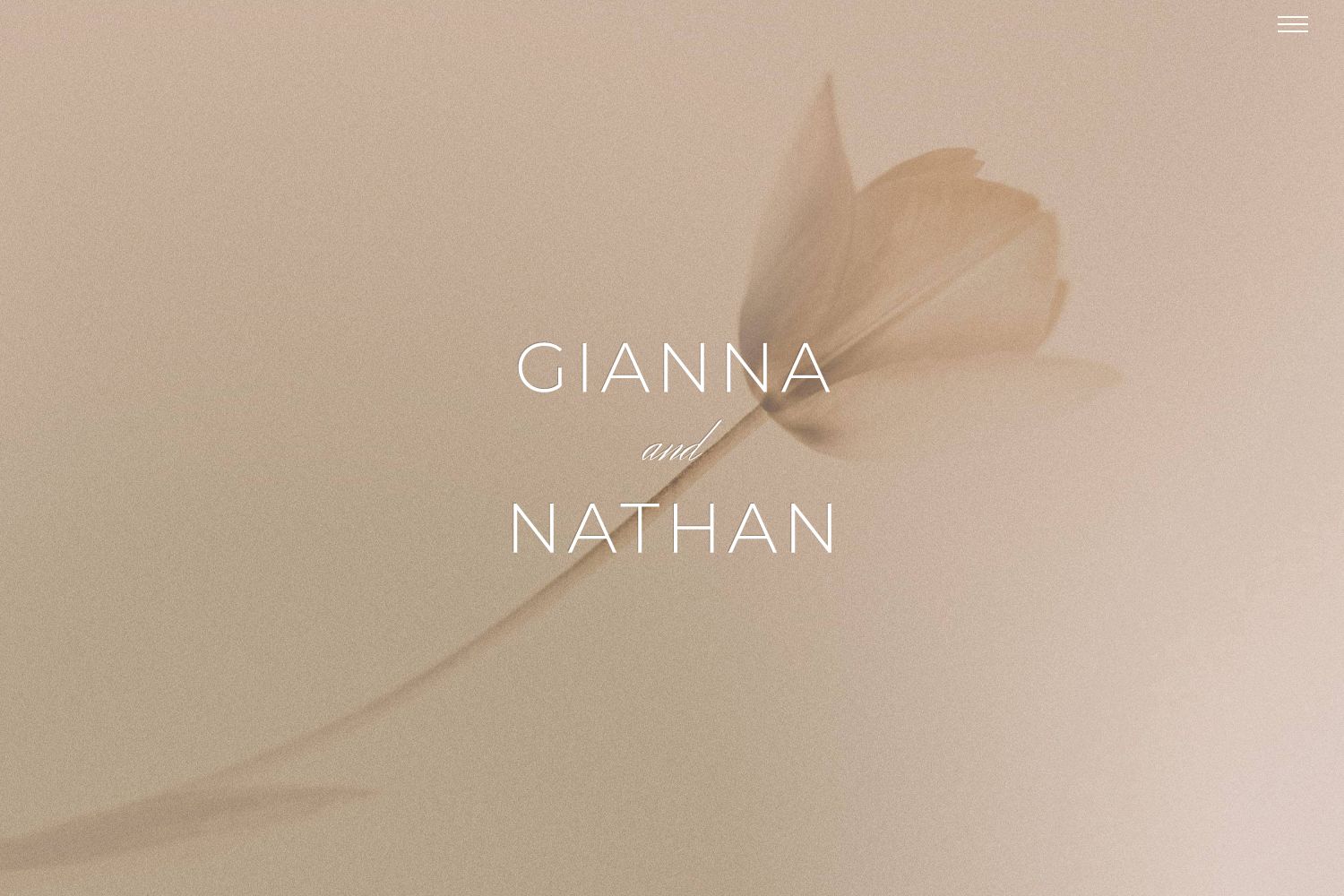 Gianna Wedding Website