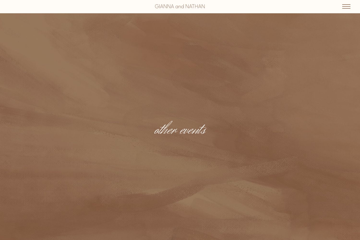 Gianna Wedding Website