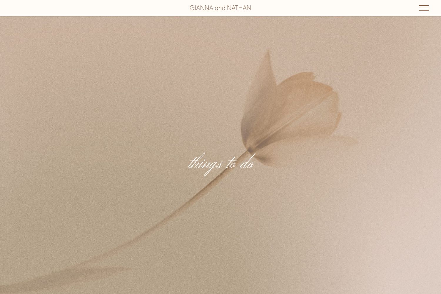 Gianna Wedding Website