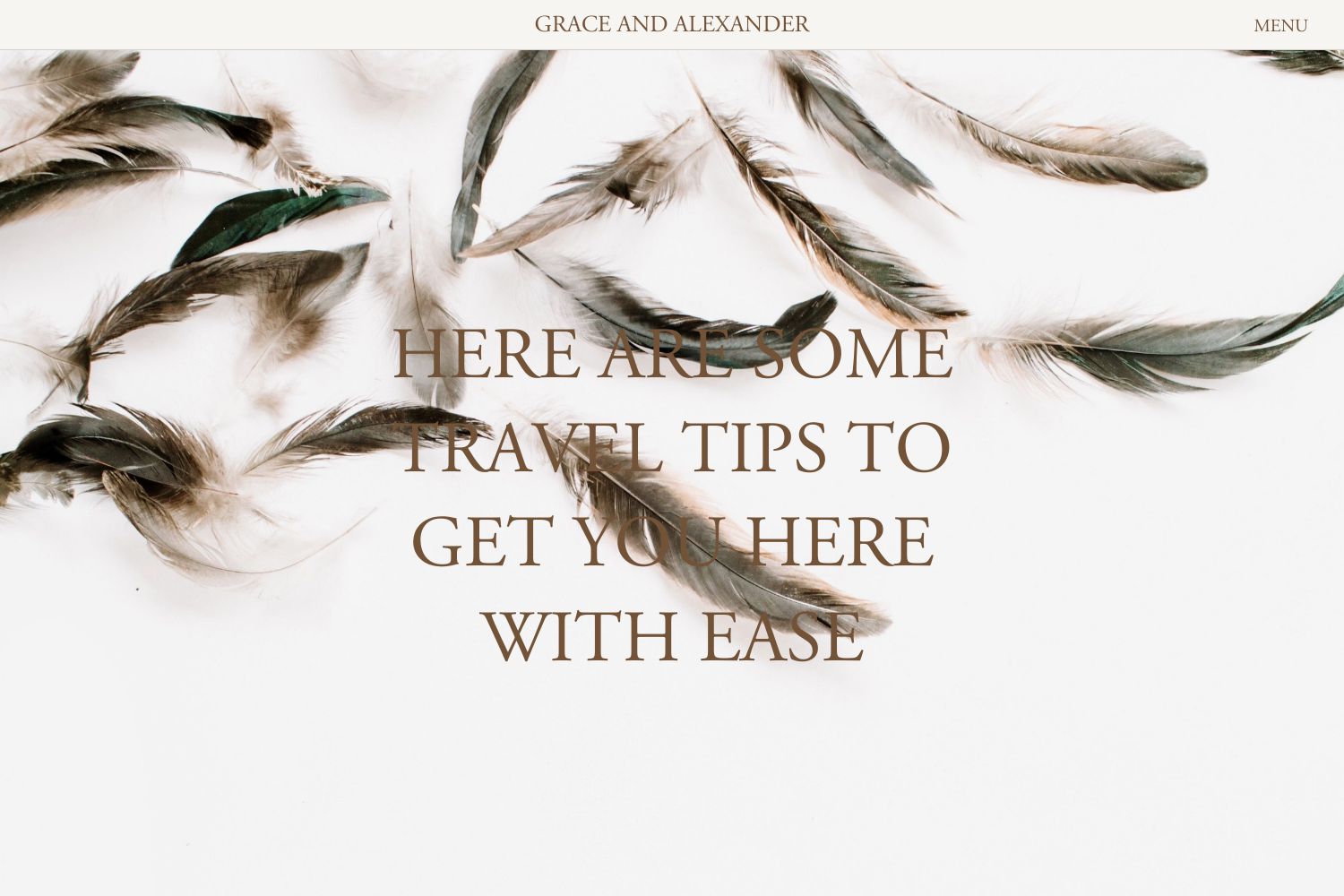 Grace Wedding Website