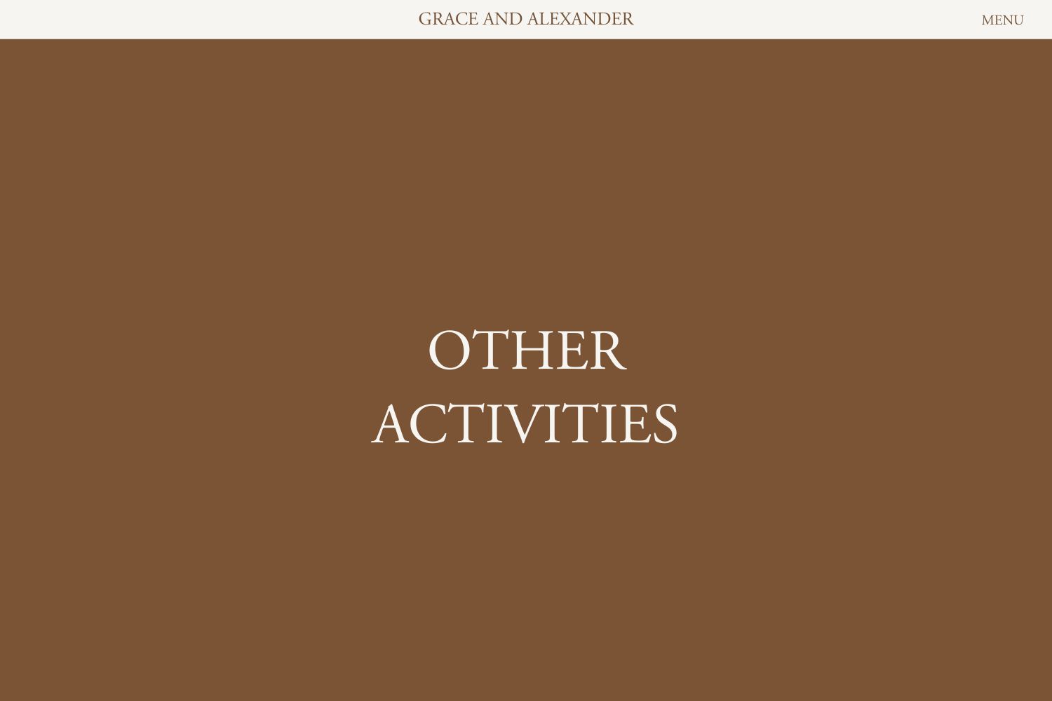 Grace Wedding Website