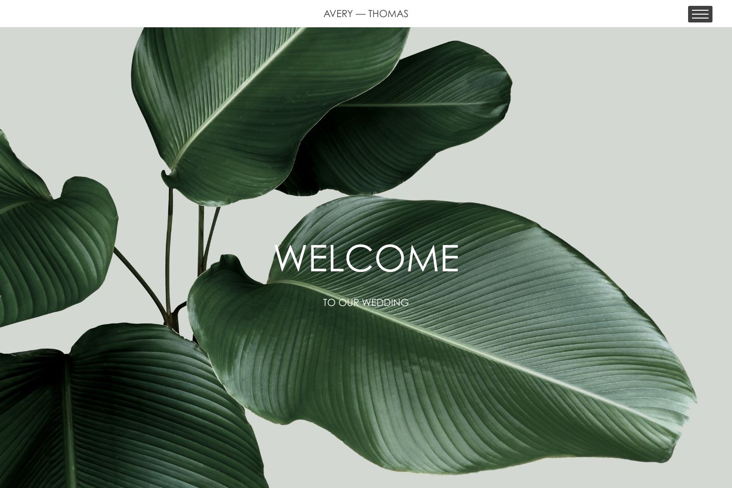 Greens Wedding Website