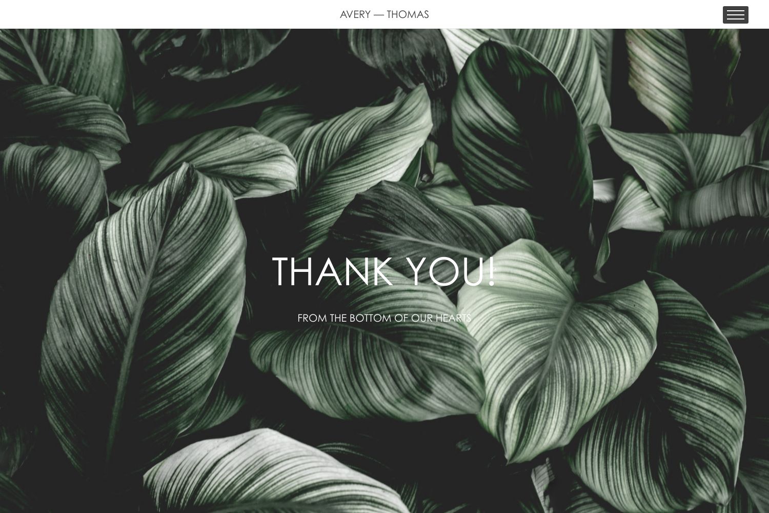 Greens Wedding Website