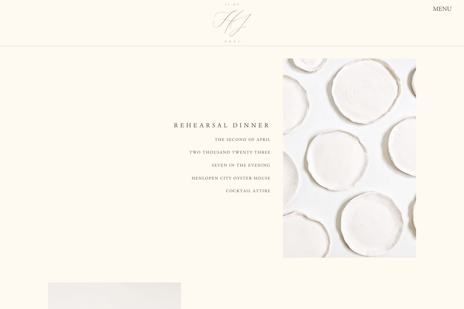 Hannah Wedding Website