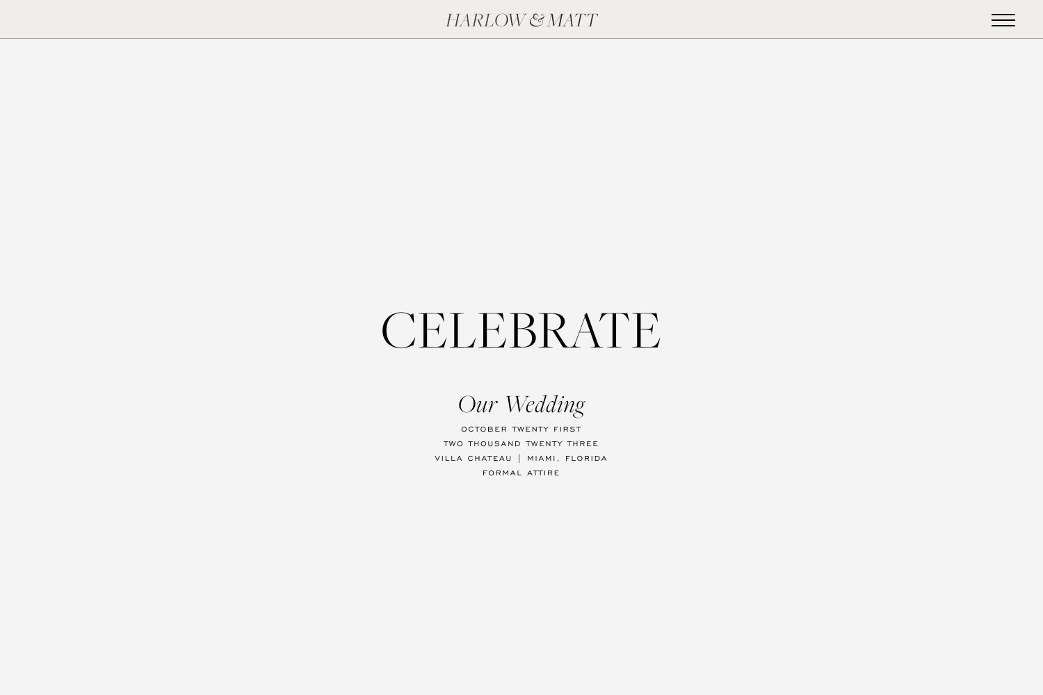 Harlow Wedding Website