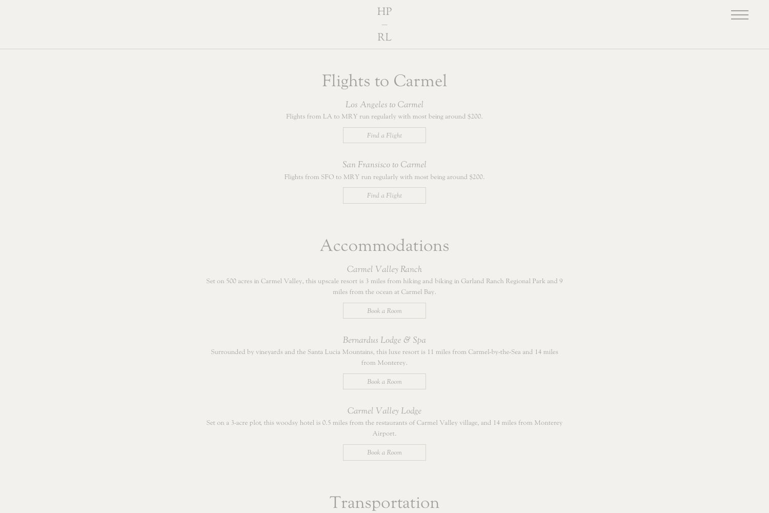 Hayden Wedding Website