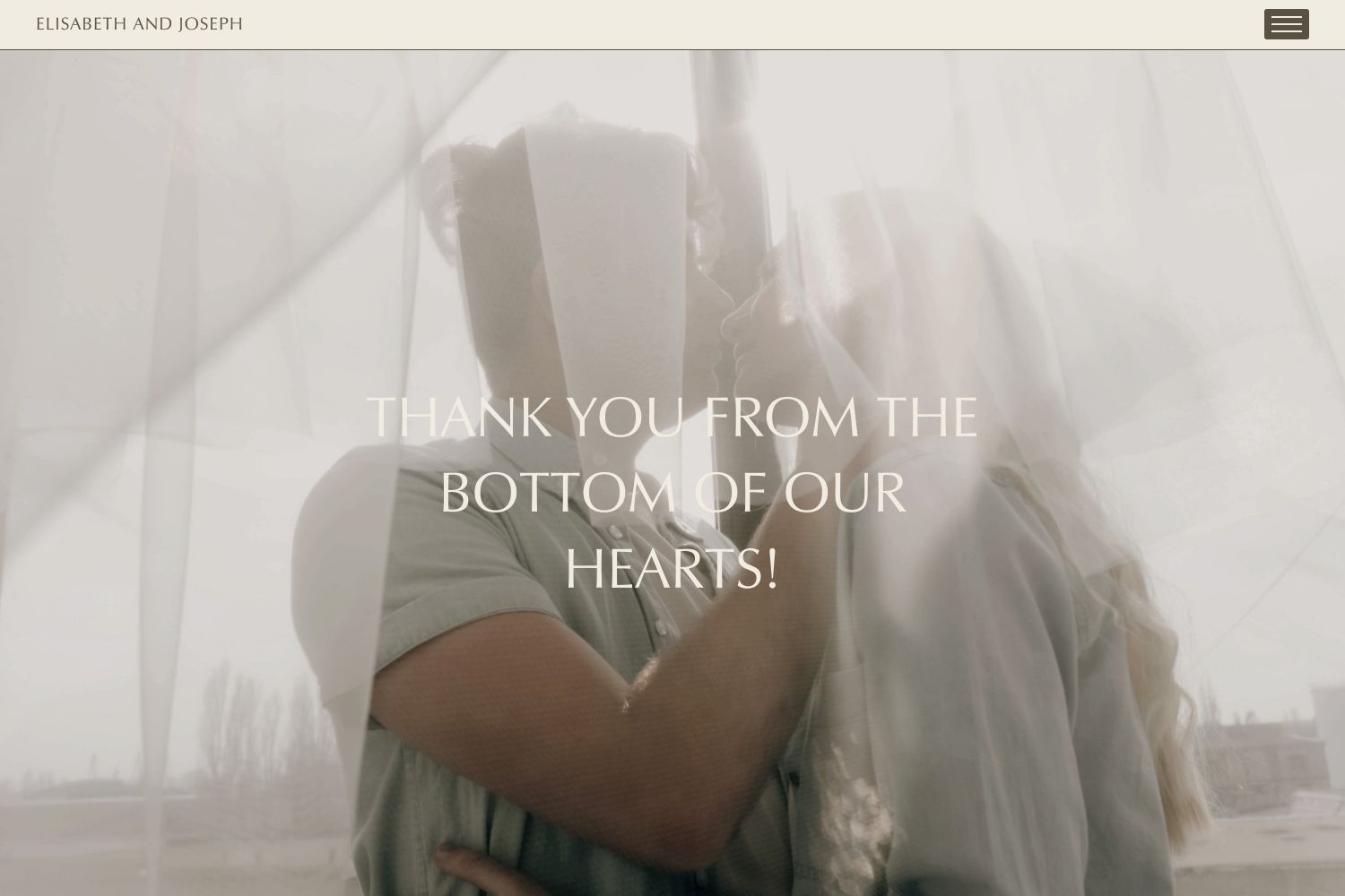 Hayes Wedding Website