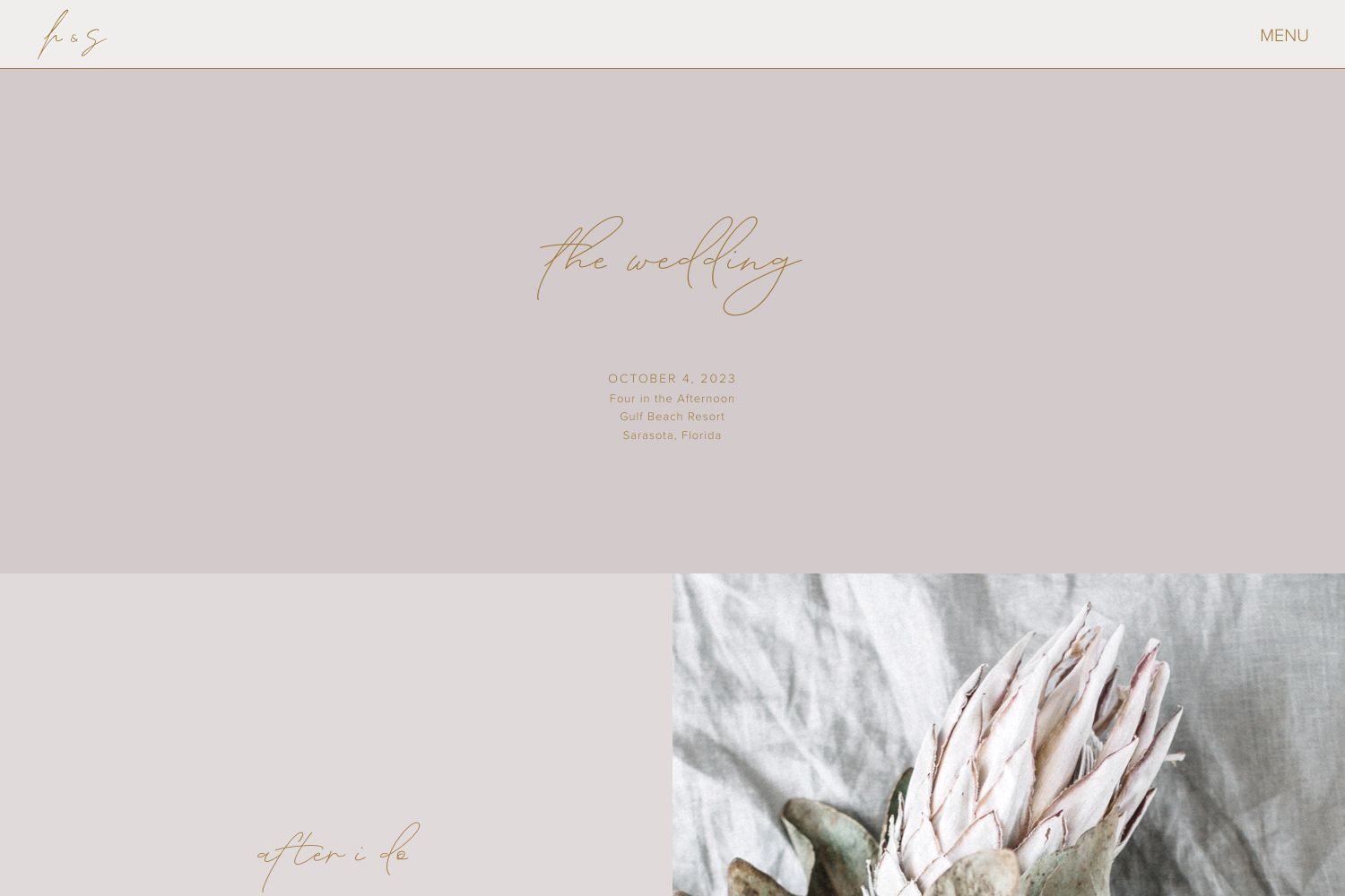 Hazel Wedding Website