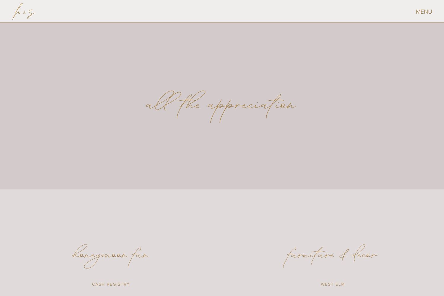 Hazel Wedding Website