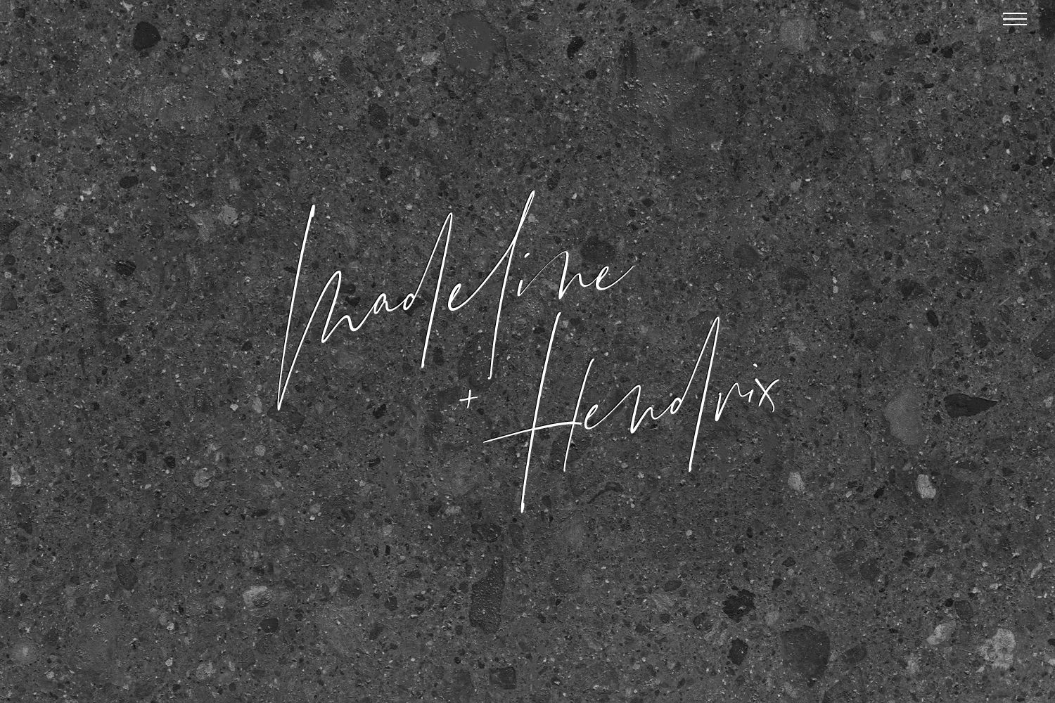 Hendrix Wedding Website