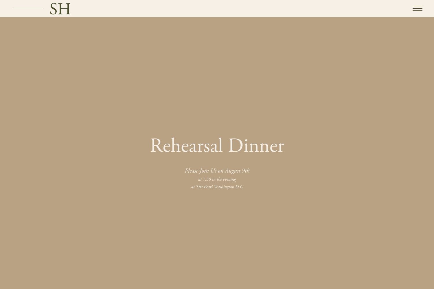 Hunter Wedding Website