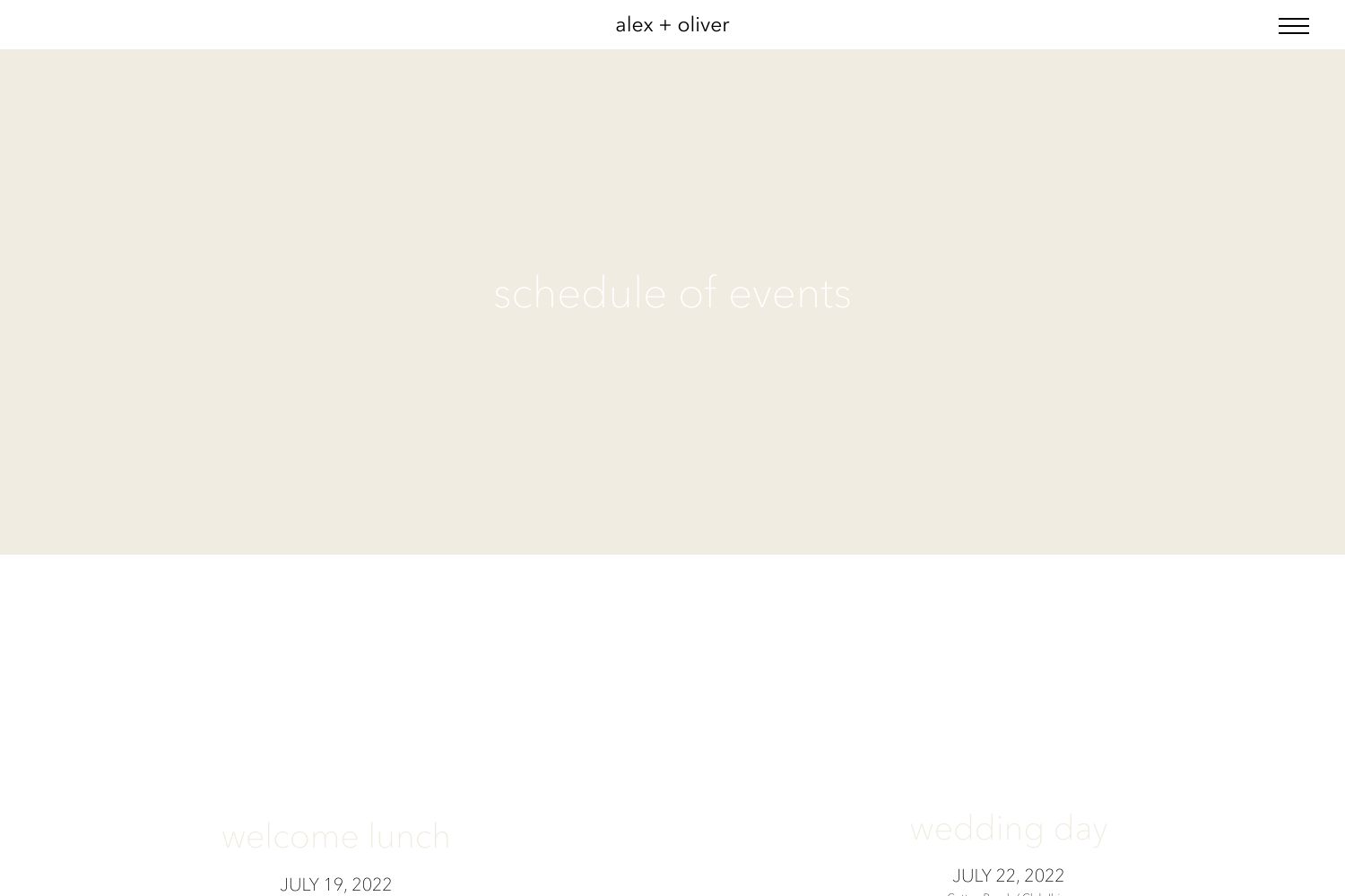 Ibiza Wedding Website