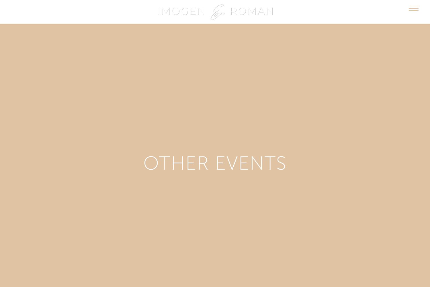 Imogen Wedding Website