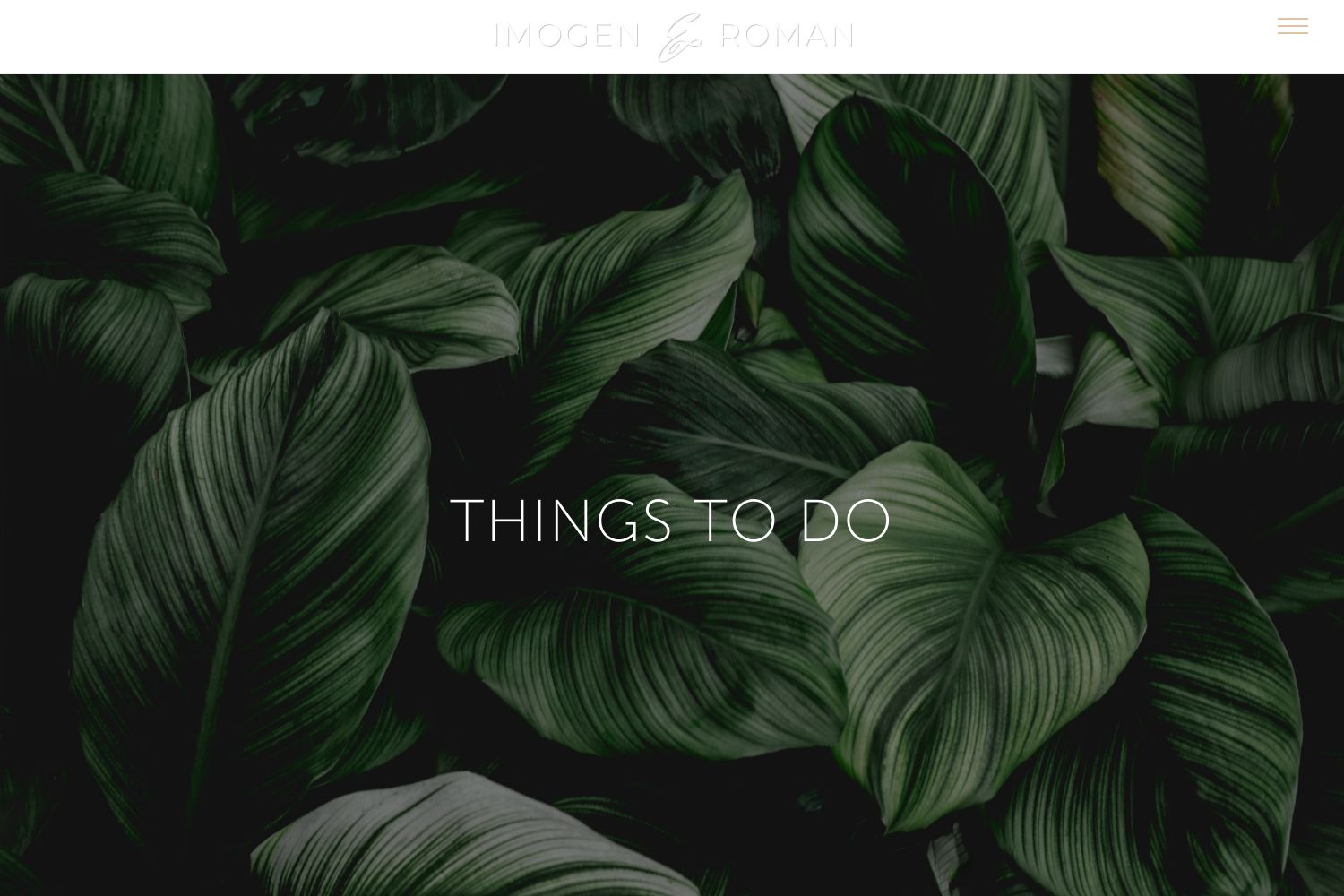 Imogen Wedding Website