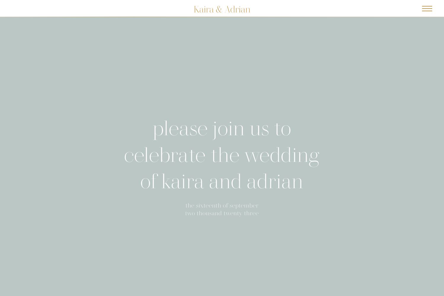 Kaira Wedding Website