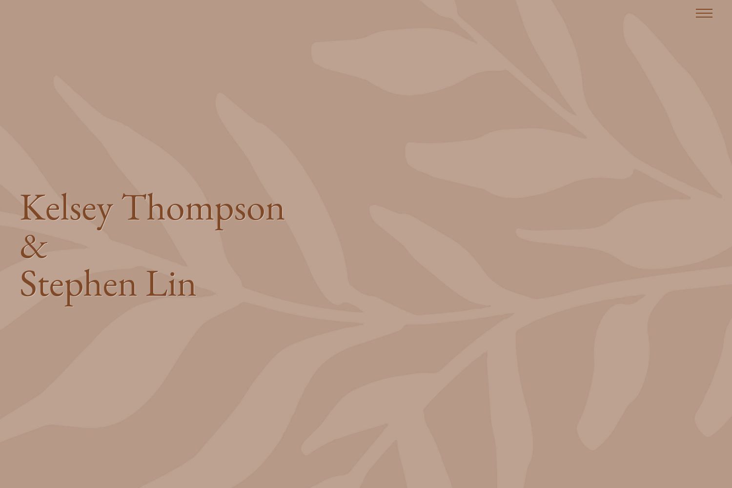 Kelsey Wedding Website