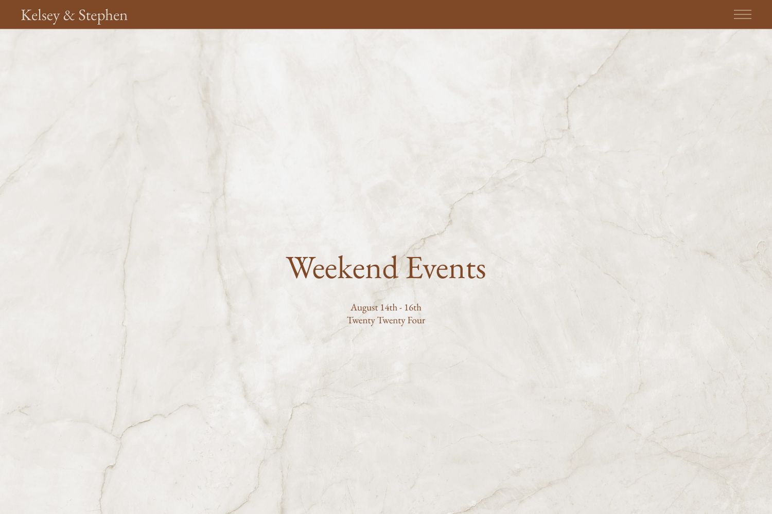 Kelsey Wedding Website