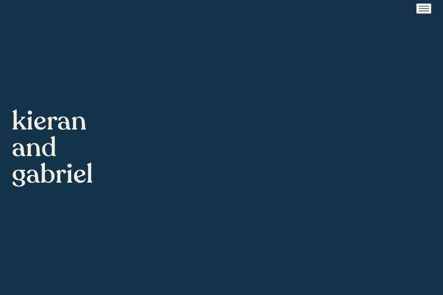 Kieran Wedding Website