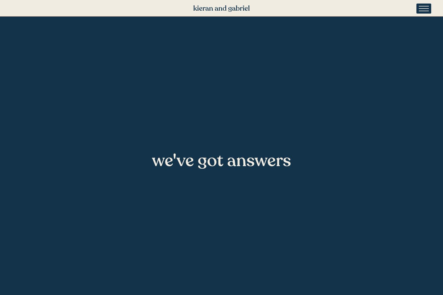 Kieran Wedding Website