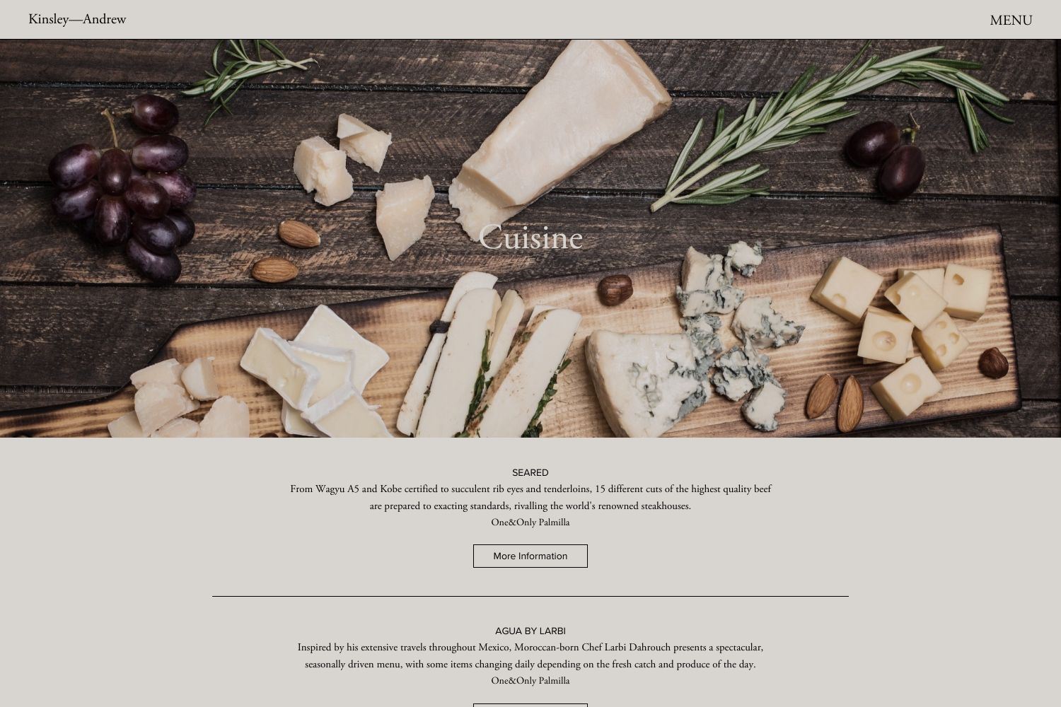 Kinsley Wedding Website