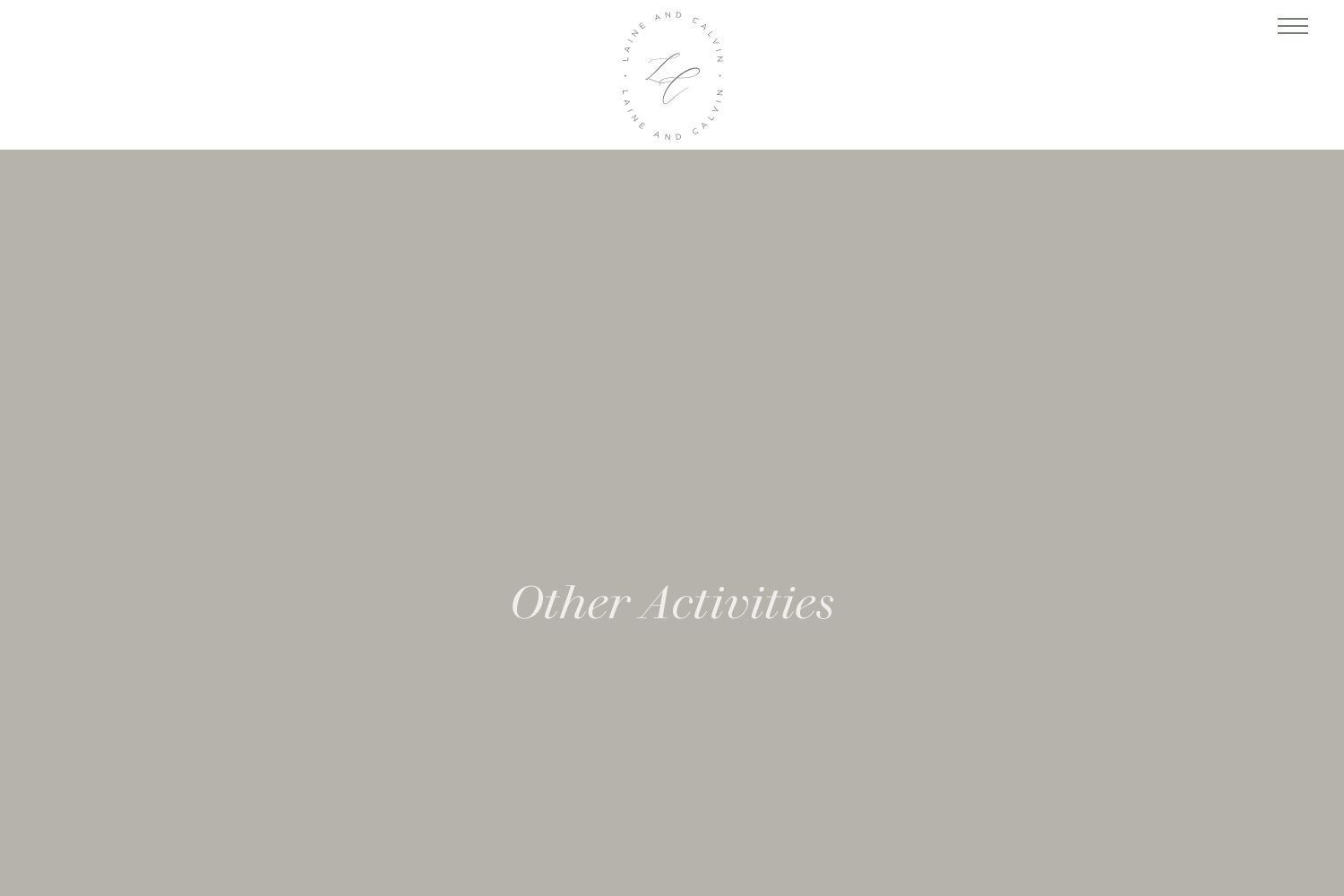 Laine Wedding Website