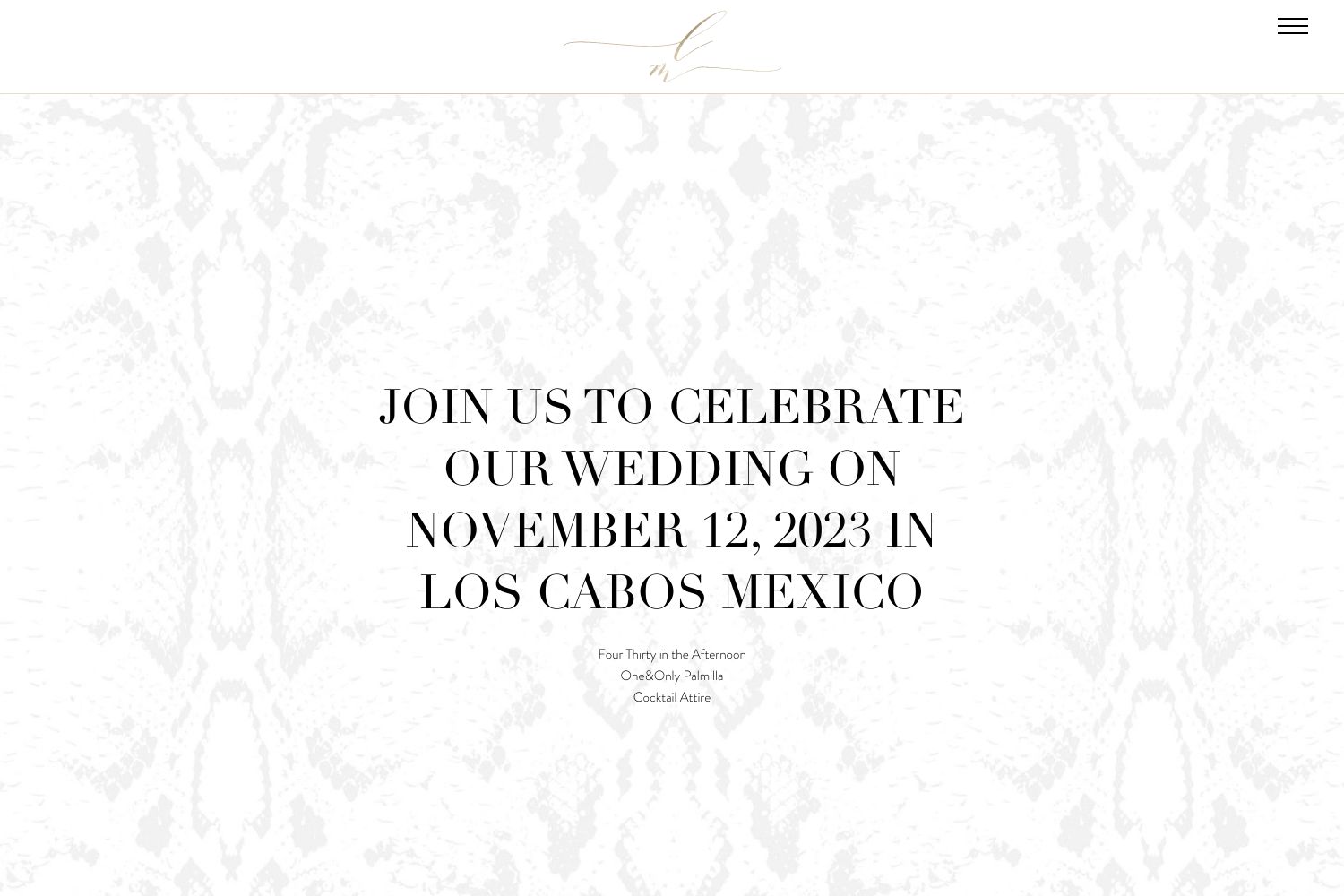 Lauren Wedding Website