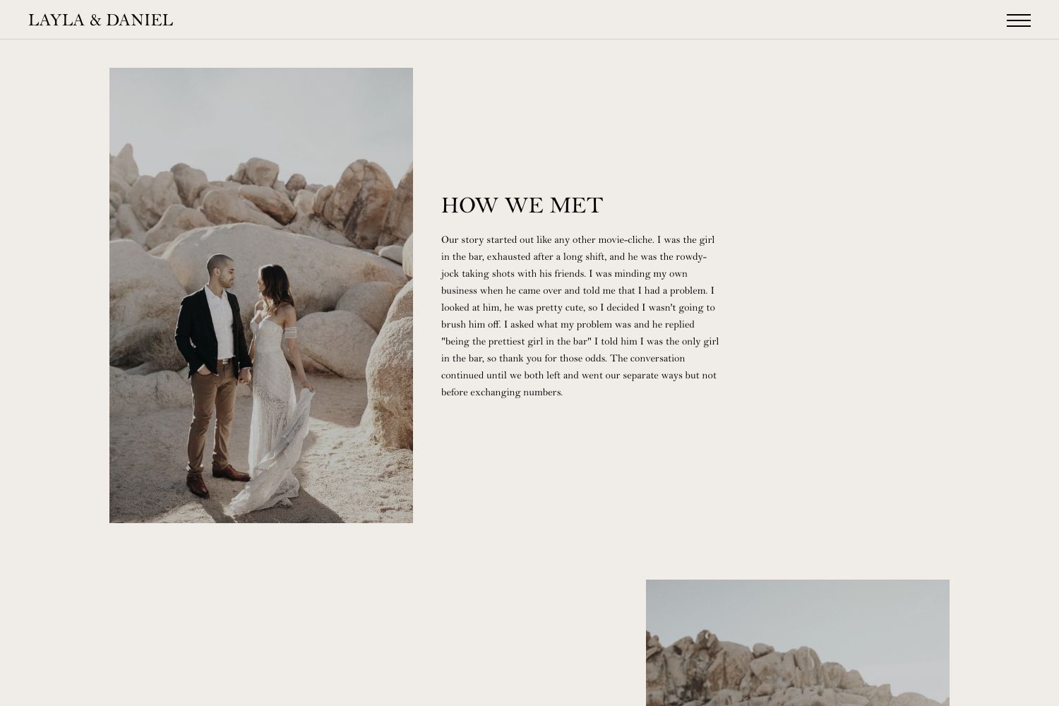 Layla Wedding Website